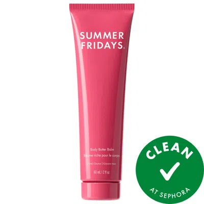 Summer Fridays Mini Body Butter Balm Pink Guava - Rich Body Cream With Hyaluronic Acid 2 Fl Oz/60 ml