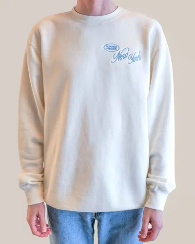 Summer Fridays New York Crewneck In Cream