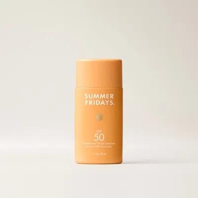 Summer Fridays Shadedrops Broad Spectrum Spf 50 Mineral Milk Sunscreen In Transparent