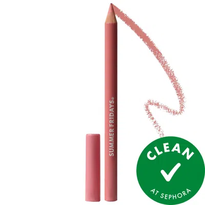 Summer Fridays Softline Lip Liner Long-lasting Lip Pencil Rose - Warm Rosy Pink