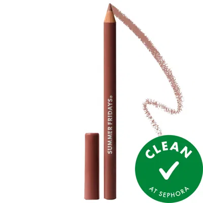 Summer Fridays Softline Lip Liner Long-lasting Lip Pencil Toffee - Soft Neutral Brown