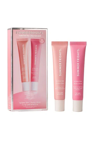 Summer Fridays Sweet Pink Lip Butter Balm Birthday Duo