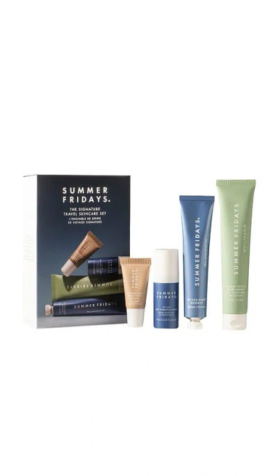 SUMMER FRIDAYS THE SIGNATURE TRAVEL SKINCARE SET 