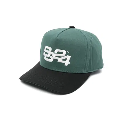 Summer Games Motif-embroidered Cap In Green