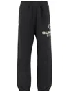 Summer Games Cotton Jogger Pants With Front Logo In Black