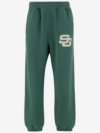 Summer Games Logo-embellished Elasticated-waist Track Pants In Green