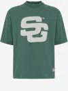 Summer Games Cotton T Shirt With Logo In Green