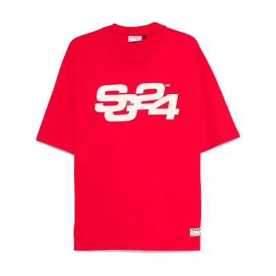 Summer Games Organic Cotton Sweatshirt In Red