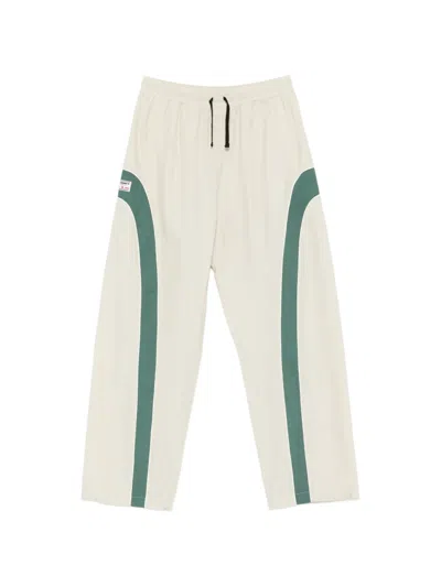 Summer Games Drawstring Panelled Trousers In Neutral