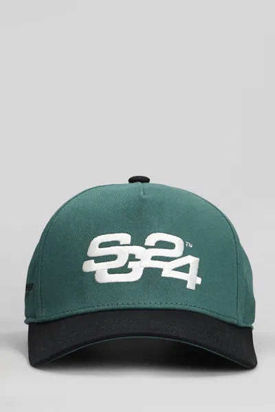 Summer Games Motif-embroidered Cap In Green