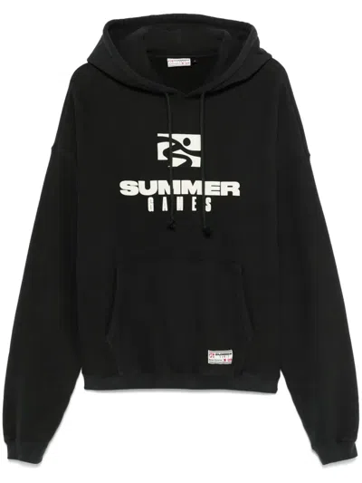 Summer Games Logo-print Hoodie In Black