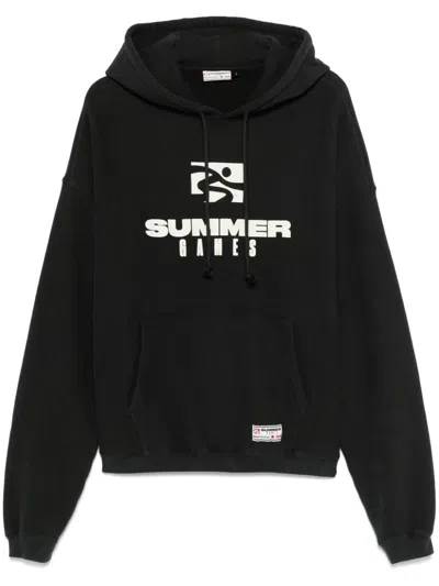 Summer Games Logo-print Hoodie In Black