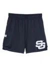 Summer Games Logo-print Mesh Shorts In Blue