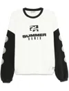 Summer Games Logo-print Sweatshirt In Neutrals