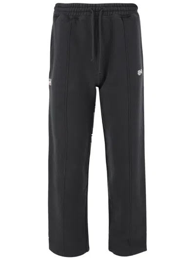 Summer Games Organic Cotton Jogging Pants In Black