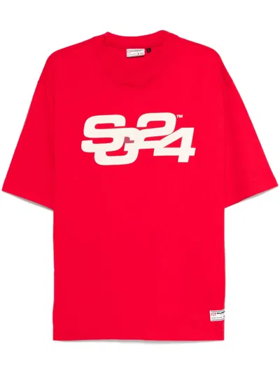 Summer Games Organic Cotton Sweatshirt In Red