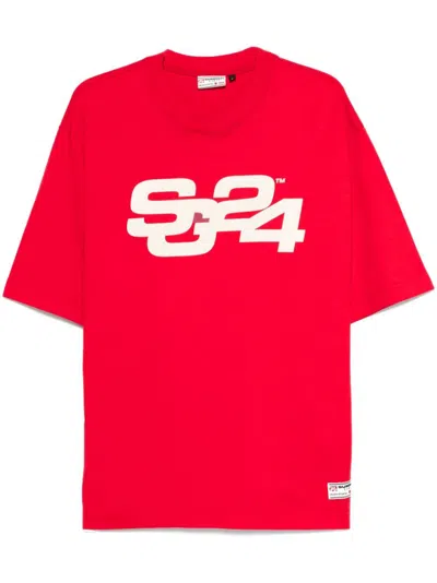 Summer Games Organic Cotton Sweatshirt In Red