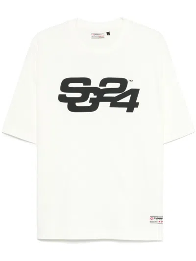 Summer Games Organic Cotton T-shirt In Beige