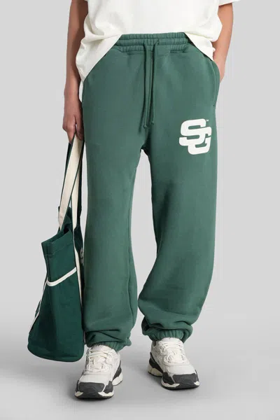 Summer Games Logo-embellished Elasticated-waist Track Pants In Green