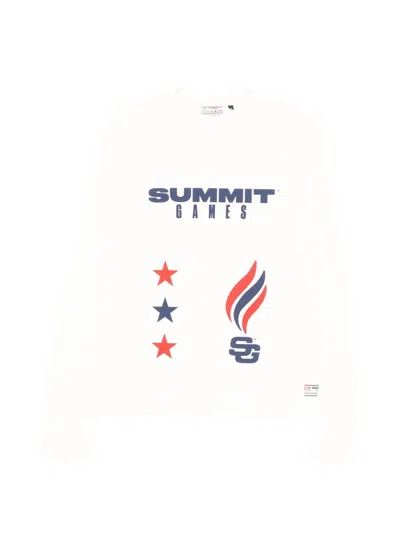 Summer Games Printed T-shirt In White