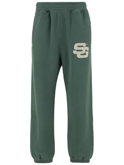 Summer Games Logo-embellished Elasticated-waist Track Pants In Green