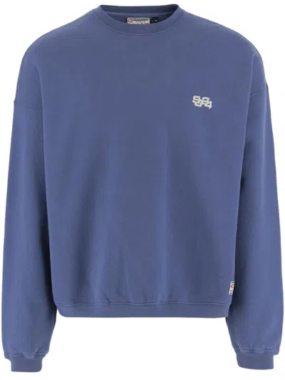 Summer Games Relaxed-fit Cotton Top In Blue