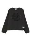 Summer Games Rhinestone-embellished Sweatshirt In Black