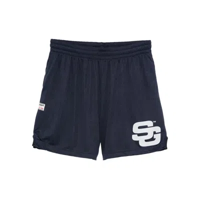 Summer Games Logo-print Mesh Shorts In Blue