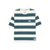 Summer Games Striped Organic Cotton T-shirt In Blue
