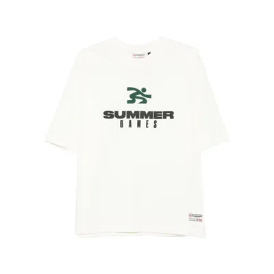 Summer Games Graphic-print Organic Cotton T-shirt In White