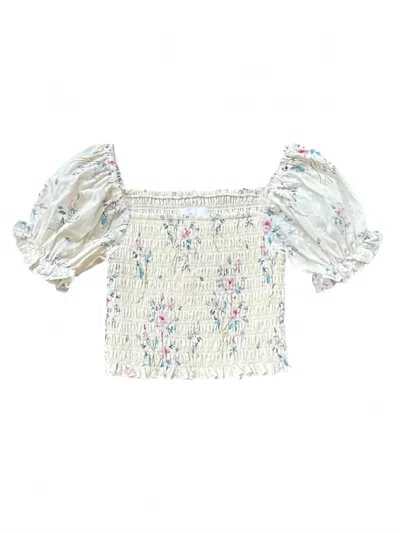 Summer Loving Kids' Girl's Eden Top In Bouquet In Pink