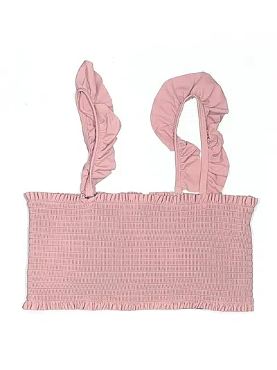 Pre-owned Summer Mae Swimsuit Top Pink Swimwear