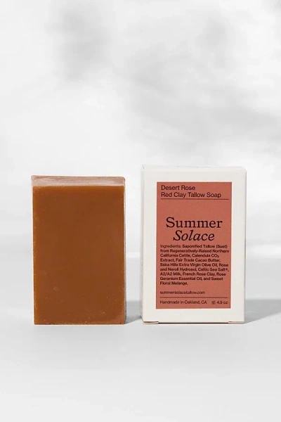 Summer Solace Tallow Desert Rose Red Clay Bar Soap In Desert Rose At Urban Outfitters