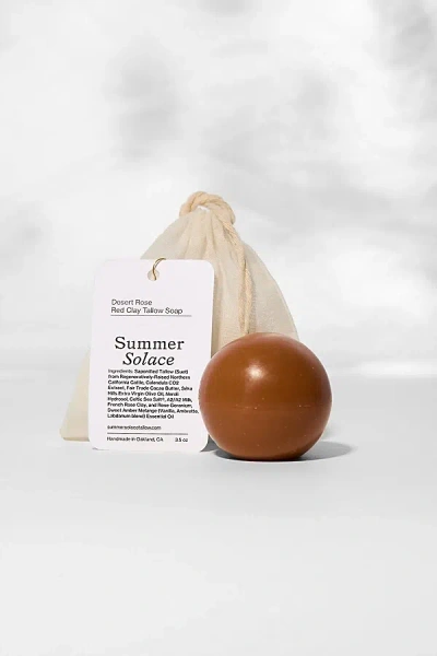 Summer Solace Tallow Desert Rose Red Clay Sphere Soap In Red Clay At Urban Outfitters