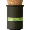 Summer Solace Tallow Evergreen Essence Candle Regenerative Tallow In Dark Green/cork