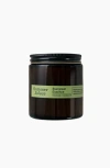 Summer Solace Tallow Evergreen Essence (cedar And Oakmoss) Candle In Dark Amber