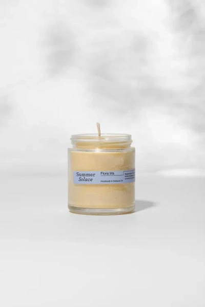 Summer Solace Tallow Flora Iris Candle In Yellow
