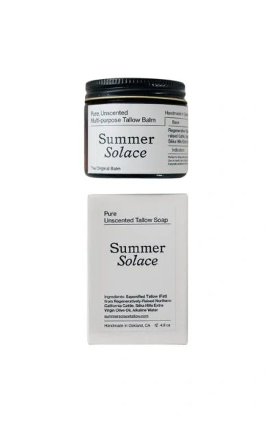 Summer Solace Tallow Pure Tallow Set Regenerative Tallow Balm In White