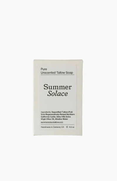 SUMMER SOLACE TALLOW SUMMER SOLACE TALLOW PURE UNSCENTED BAR SOAP REGENERATIVE TALLOW 