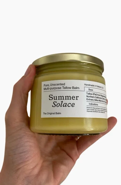 Summer Solace Tallow Pure Unscented Bulk Tallow Balm In Pale Yellow