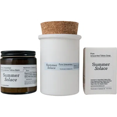 Summer Solace Tallow Pure Unscented Tallow Gift Set