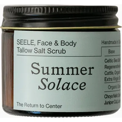 Summer Solace Tallow Seele Celtic Sea Salt Scrub Regenerative Tallow