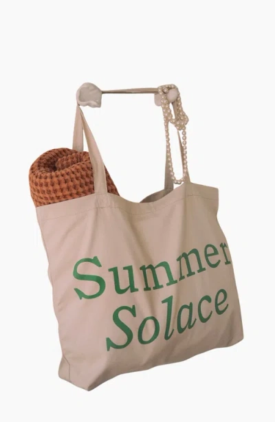 Summer Solace Tallow Summer Solace Organic Eco Tote Bag In Oyster