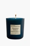 Summer Solace Tallow Vanilla Nectar And Peru Balsam Tallow And Beeswax Candle In Blue-green