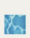 Summerill & Bishop La Piscine Linen Napkin In Blue