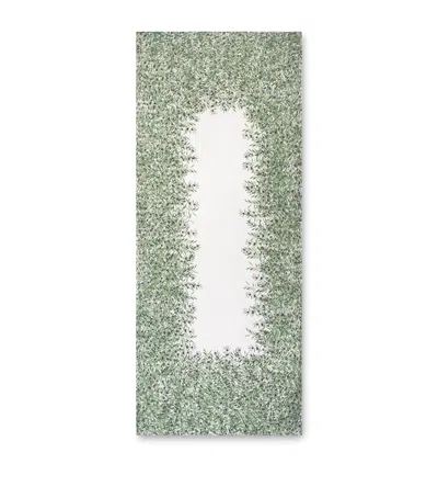 Summerill & Bishop Linen L'olivier Tablecloth In Green