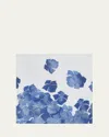 Summerill & Bishop X Chiara Grifantini Hydrangea Linen Napkin In Blue