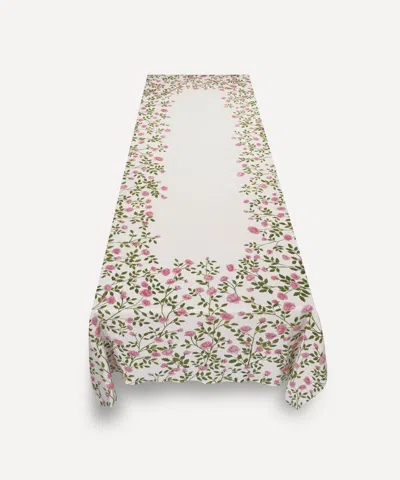 Summerill & Bishop Le Jardin Des Roses Linen Tablecloth