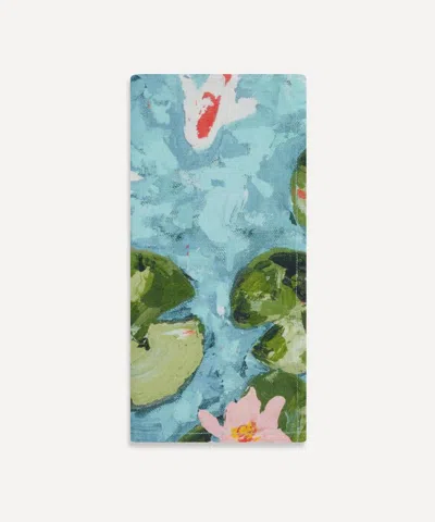 Summerill & Bishop Waterlily Linen Napkin Set Of Two