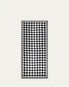 Summerill & Bishop X Claridge's Black Check Linen Tablecloth, 65" X 118" In Blackwhite